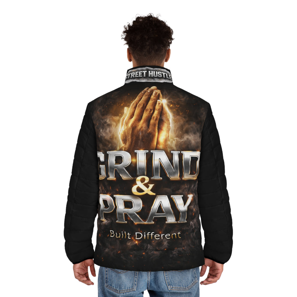 Against All Odds Built Different Street Hustle Puffer
