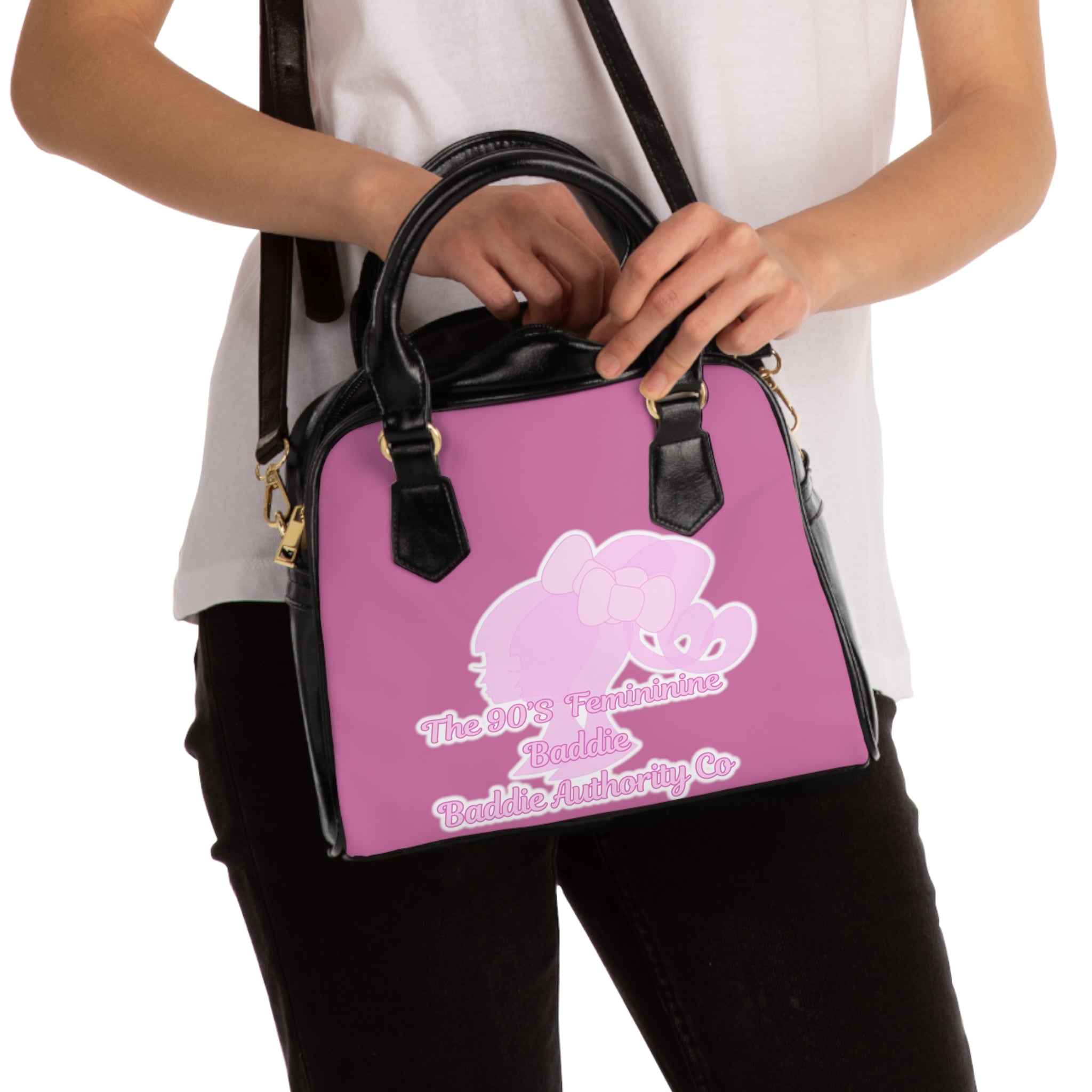 Light Pink The 90’s Feminine Baddie •Soft Girl Baddie Authority Co. Hand Bag