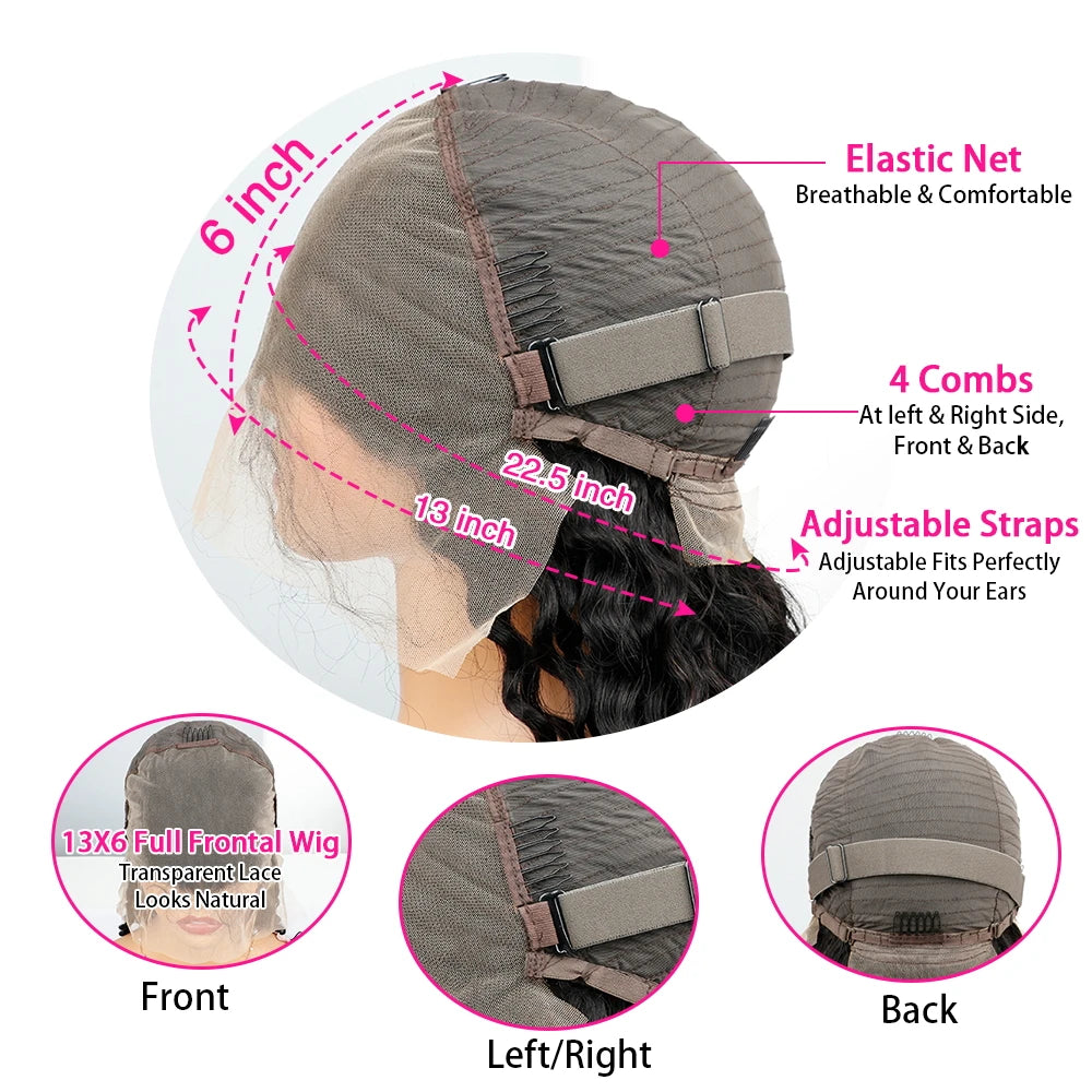 Raw Luxury Baddie • 13x6 Chocolate Brown HD Lace Front Human Hair Wig•  Body Wave  180 % ~ 200 Density Frontals