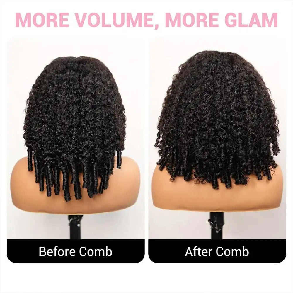 Curls For The Baddies• Vacation Vibes 🏝️ 250% Density Remy Burmese Curly Human Hair Wig  13x4 HD Transparent Lace Frontal Pre Plucked