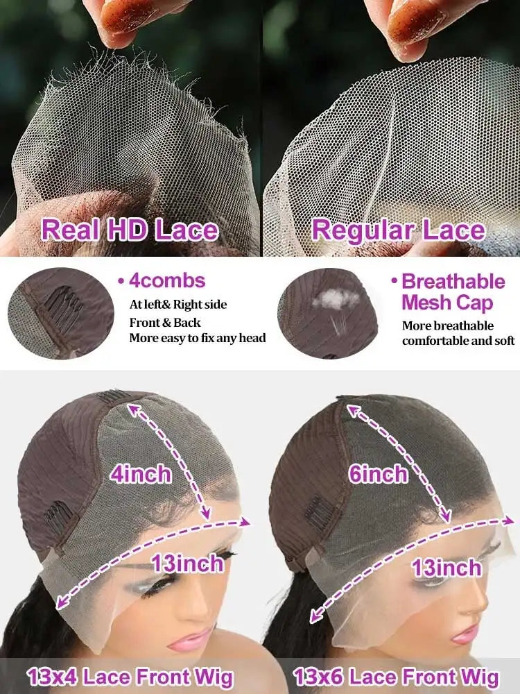 Baddie Authority Co• Loose Deep Wave Frontal Wig 250% 13x4-13x6 HD, or Lace Front!