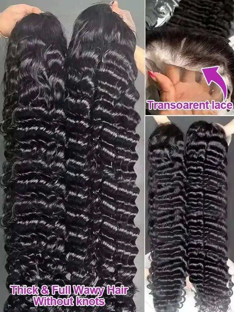 Baddie Authority Co• Loose Deep Wave Frontal Wig 250% 13x4-13x6 HD, or Lace Front!