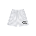 M.A.G “No Handouts. Just Hustle.” Pinstripe Shorts