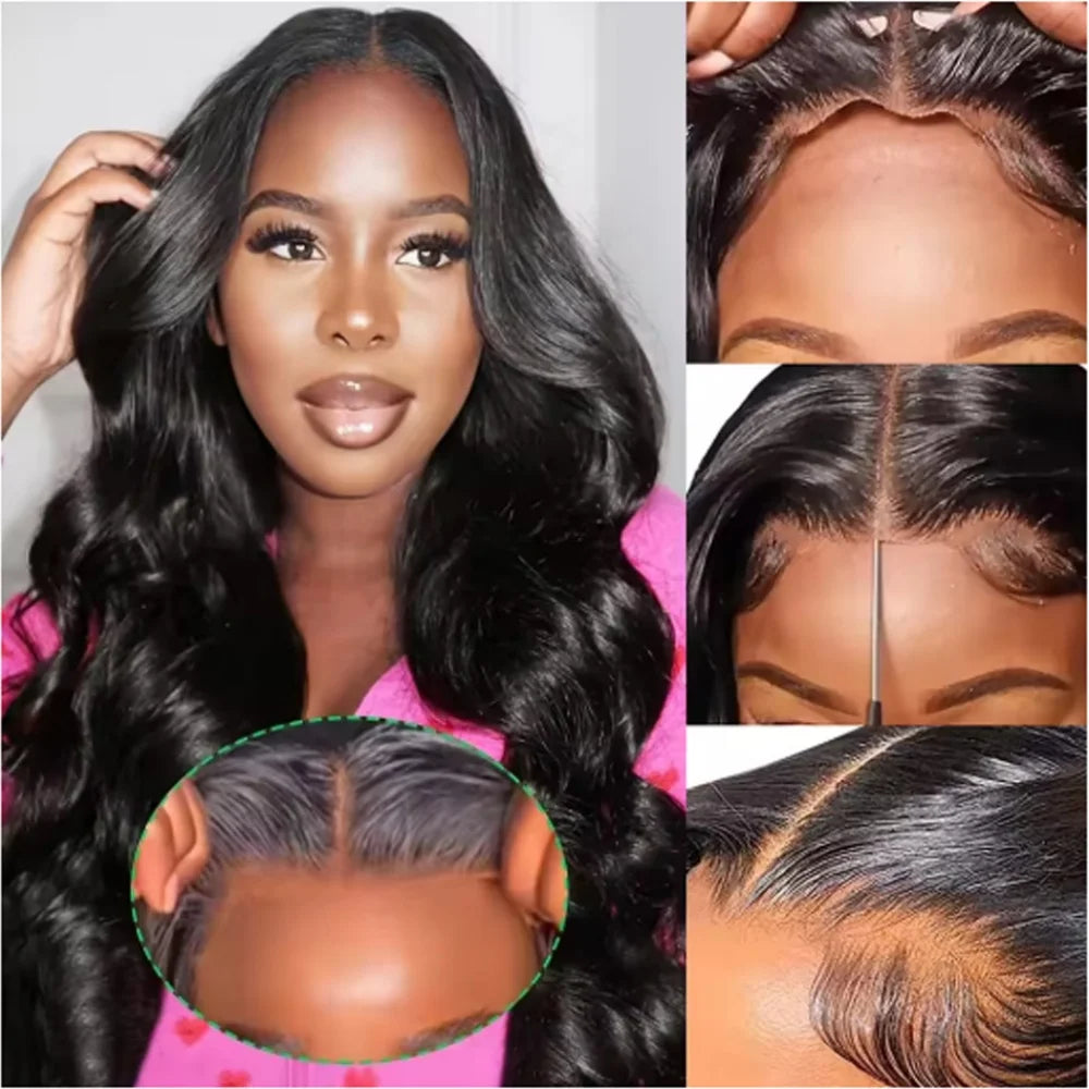 Raw Baddies🎀 • 13x6 Body Wave Lace frontal Wig  Human Hair Pre Plucked Glueless • HD Transparent !
