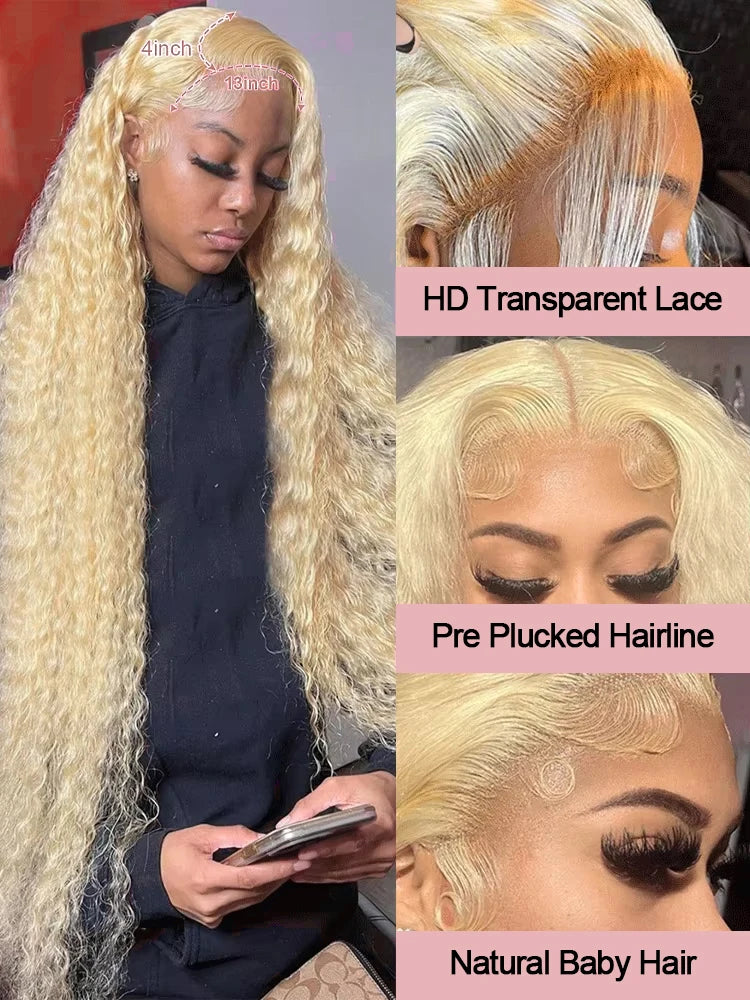 We Outsideee! ☀️🍹• Honey Blonde 613 Loose Deep Wave 13x6 HD Lace Front Wig Brazilian Human Hair & 13x4  Pre Plucked!