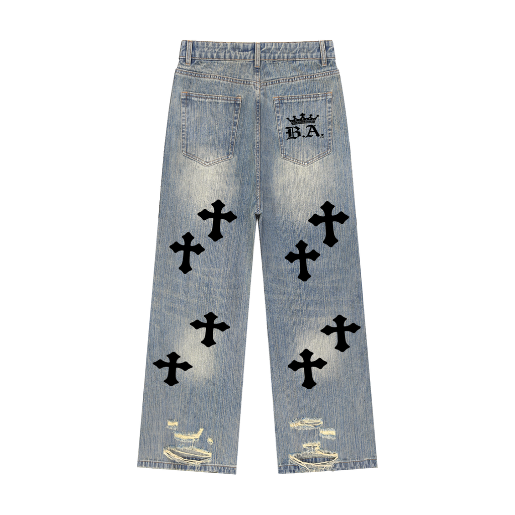 M.A.G. “Against All Odds” Vintage Denim Jeans  | Rockstar Streetwear Baggy Jean
